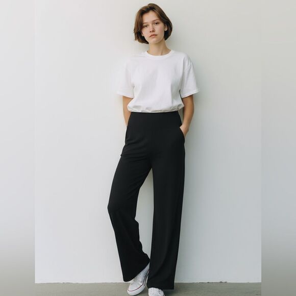 EUC J. Jill Women's Wearever Collection NAVY Dress Casual Knit Pants - Size S - Picture 2 of 5